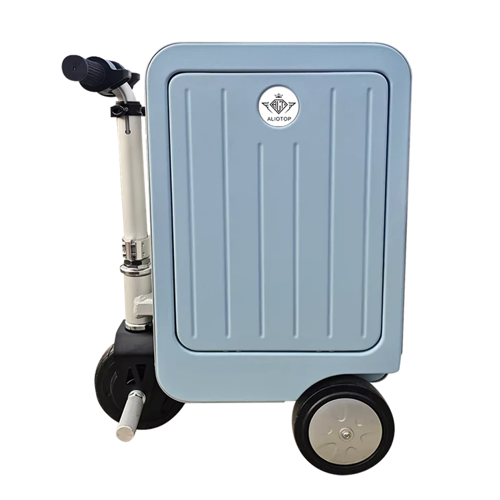 Blue Rideable Suitcase high quality