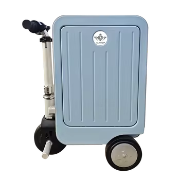 حقيبة زرقاء قابلة للركوب